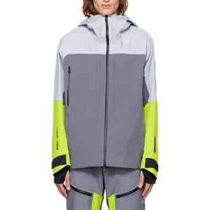 size 4 Moncler Grenoble Men's Brizon Ski Shell Jacket in Green/Black